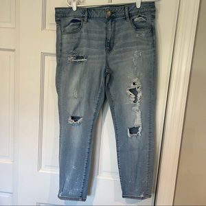 American Eagle Super Stretch Jegging Ankle  Size 16 Regular Low Rise